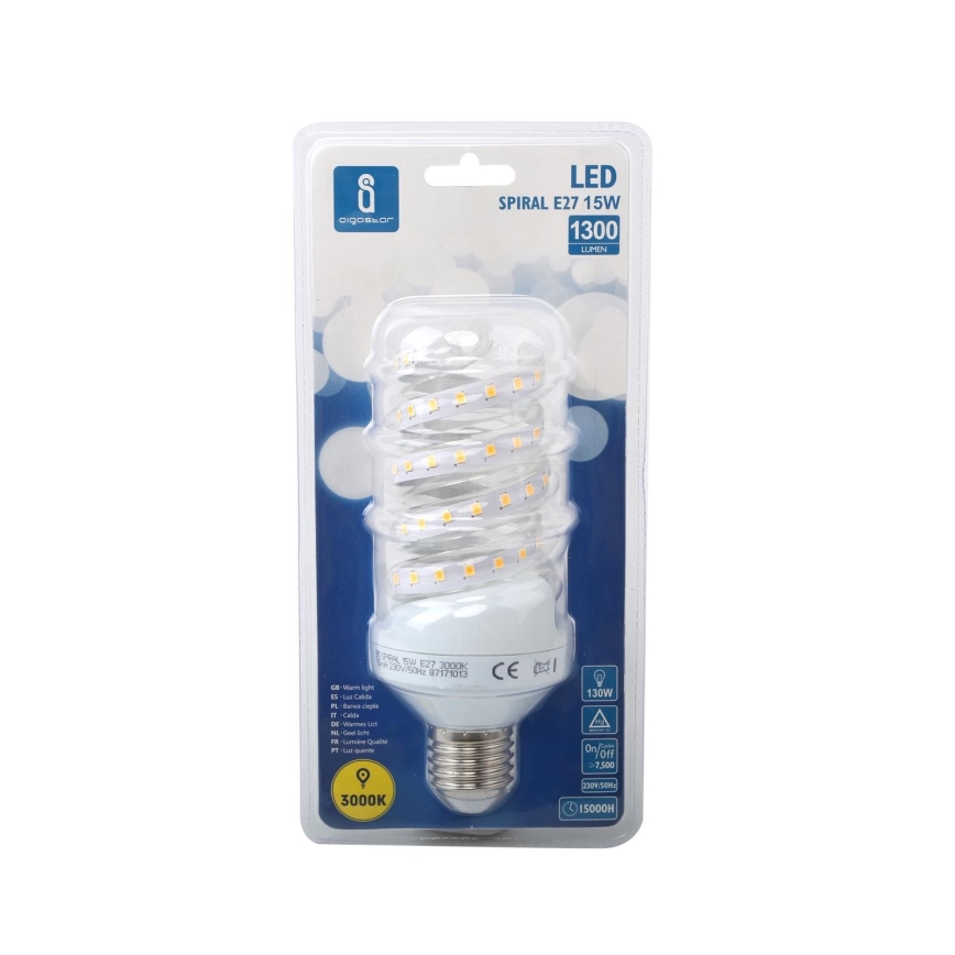 LED Spuldze E27/15W/230V 3000K - Aigostar