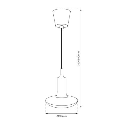 LED Spuldze E27/15W/230V 6000K + strāvas vads