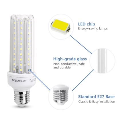 LED Spuldze E27/15W/230V 6500K - Aigostar