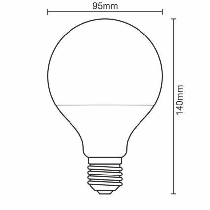 LED Spuldze E27/18W/165-265V 3000K