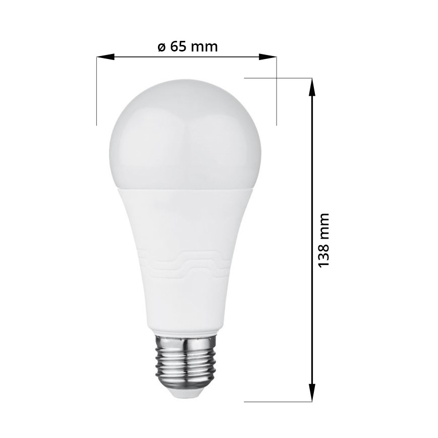 LED Spuldze E27/18W/230V 6000K 2000 lm