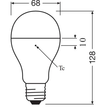 LED spuldze E27/19W/230V 6500K - Osram
