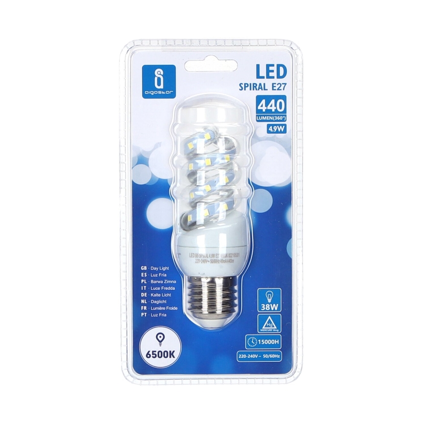 LED Spuldze E27/4,9W/230V 6500K - Aigostar