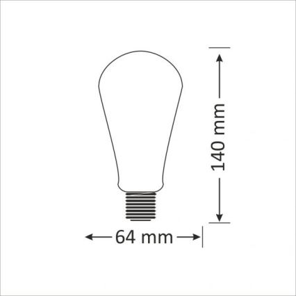 LED Spuldze E27/4W/230V 2000K