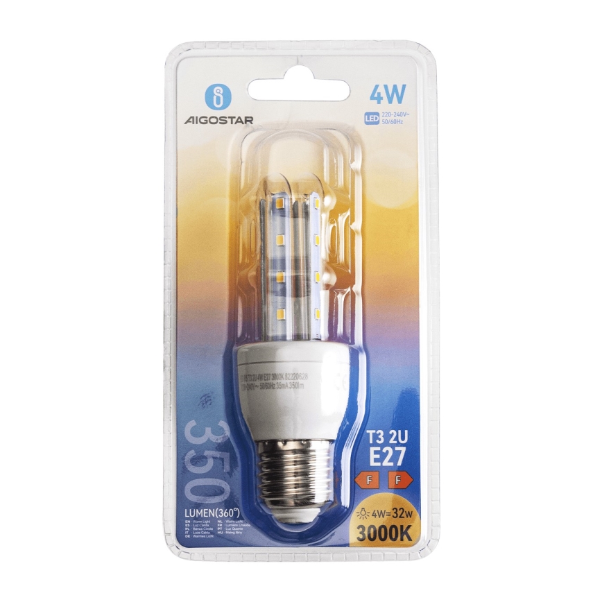 LED Spuldze E27/4W/230V 3000K - Aigostar