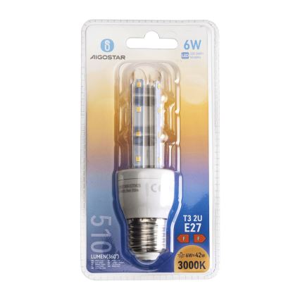 LED Spuldze E27/6W/230V 3000K - Aigostar