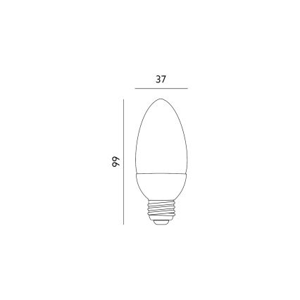 LED Spuldze E27/6W/230V 3000K