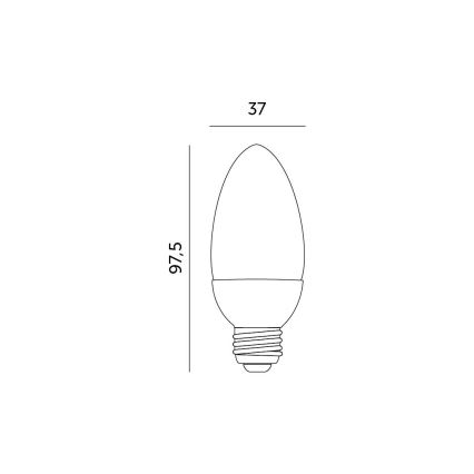 LED spuldze E27/7W/230V 3000K