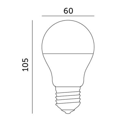 LED Spuldze E27/8,5W/230V 3000K