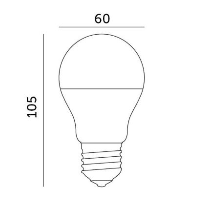 LED Spuldze E27/8,5W/230V 4000K