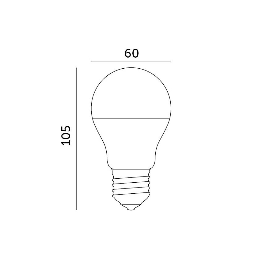 LED Spuldze E27/8,5W/230V 4000K