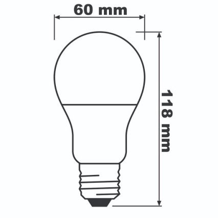 LED Spuldze ECO E27/13W/230V 4000K 1521lm