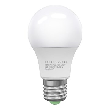LED spuldze ECOLINE A60 E27/10W/230V 3000K CRI 92 - Brilagi