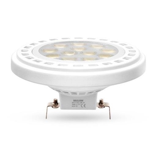 LED Spuldze ECOLINE AR111 G53/12W/12V 4000K 30° balta - Brilagi
