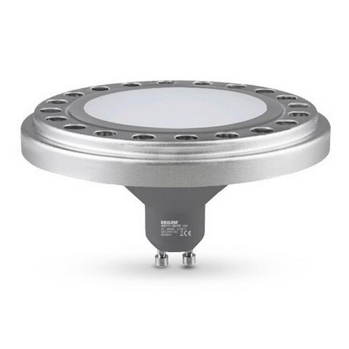 LED Spuldze ECOLINE AR111 GU10/12W/230V 3000K 120° sudraba - Brilagi