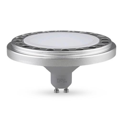 LED Spuldze ECOLINE AR111 GU10/15W/230V 3000K 120° sudraba - Brilagi