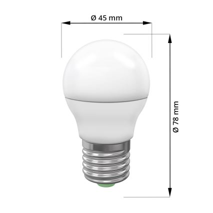 LED Spuldze ECOLINE G45 E27/7W/230V 3,000K - Brilagi