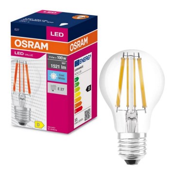 LED Spuldze FILAMENT A100 E27/11W/230V 4000K - Osram