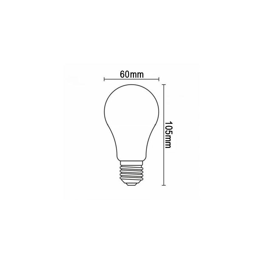 LED Spuldze FILAMENT A60 E27/12W/230V 330° 3000K