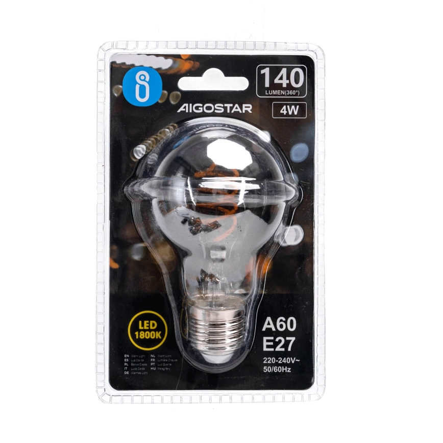 LED Spuldze FILAMENT A60 E27/4W/230V 1800K - Aigostar