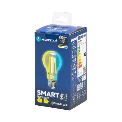 LED Spuldze FILAMENT A60 E27/6W/230V 2700-6500K - Aigostar