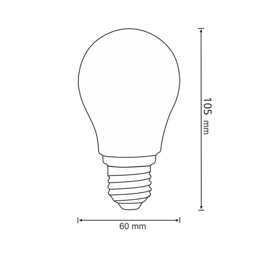 LED Spuldze FILAMENT A60 E27/6W/230V 3000K