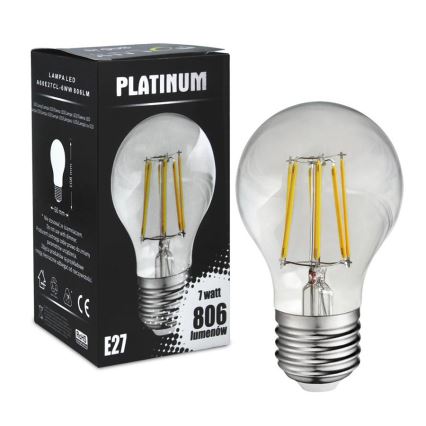 LED Spuldze FILAMENT A60 E27/7W/230V 3000K