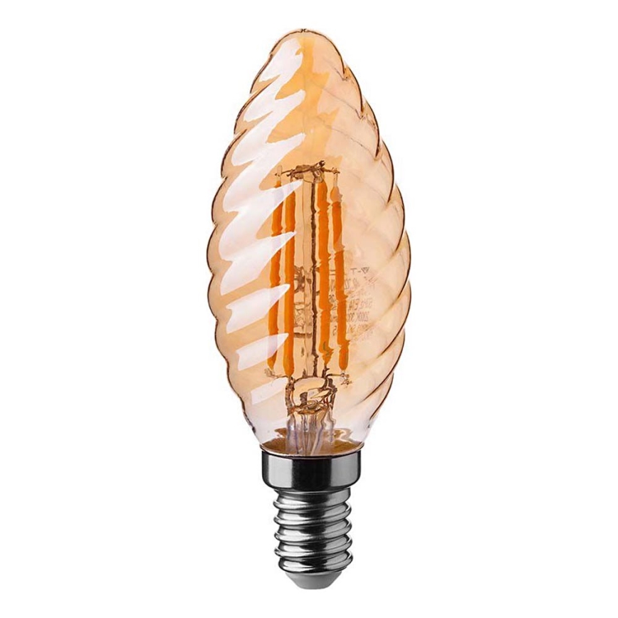 LED Spuldze FILAMENT AMBER E14/4W/230V 2200K