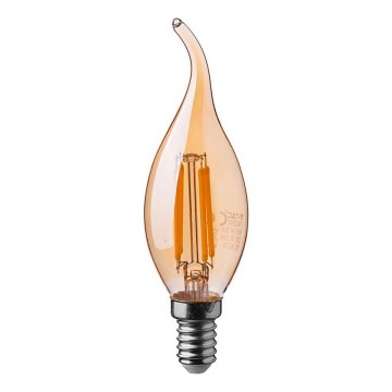 LED Spuldze FILAMENT AMBER E14/4W/230V 2200K