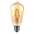 LED Spuldze FILAMENT AMBER ST64 E27/8W/230V 2200K