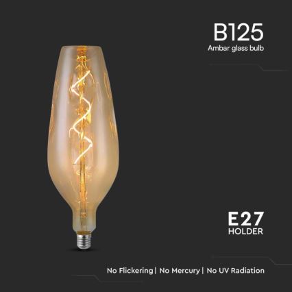 LED Spuldze FILAMENT B125 E27/4W/230V 2700K