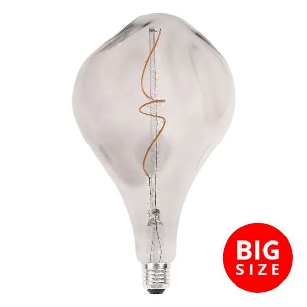 LED Spuldze FILAMENT BUMPED SMOKE ET160 E27/4W/230V 2000K