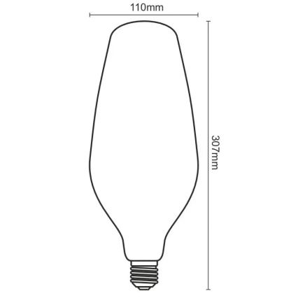 LED Spuldze FILAMENT BUMPED VINTAGE BT110 E27/4W/230V 2000K