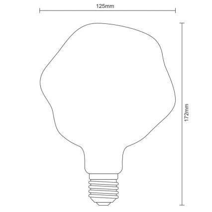 LED Spuldze FILAMENT BUMPED VINTAGE G125 E27/4W/230V 2000K