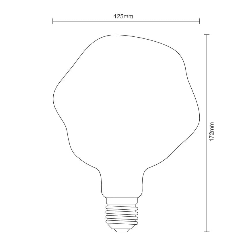 LED Spuldze FILAMENT BUMPED VINTAGE G125 E27/4W/230V 2000K