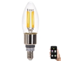 LED Spuldze FILAMENT C35 E14/4,5W/230V 2700-6500K - Aigostar