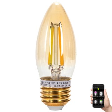 LED Spuldze FILAMENT C35 E27/4,5W/230V 2700-6500K - Aigostar