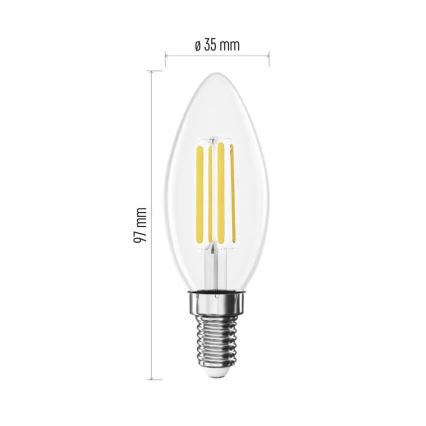 LED Spuldze FILAMENT E14/3,8W/230V 4000K