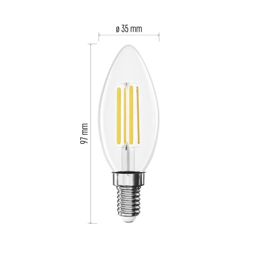LED Spuldze FILAMENT E14/3,8W/230V 4000K