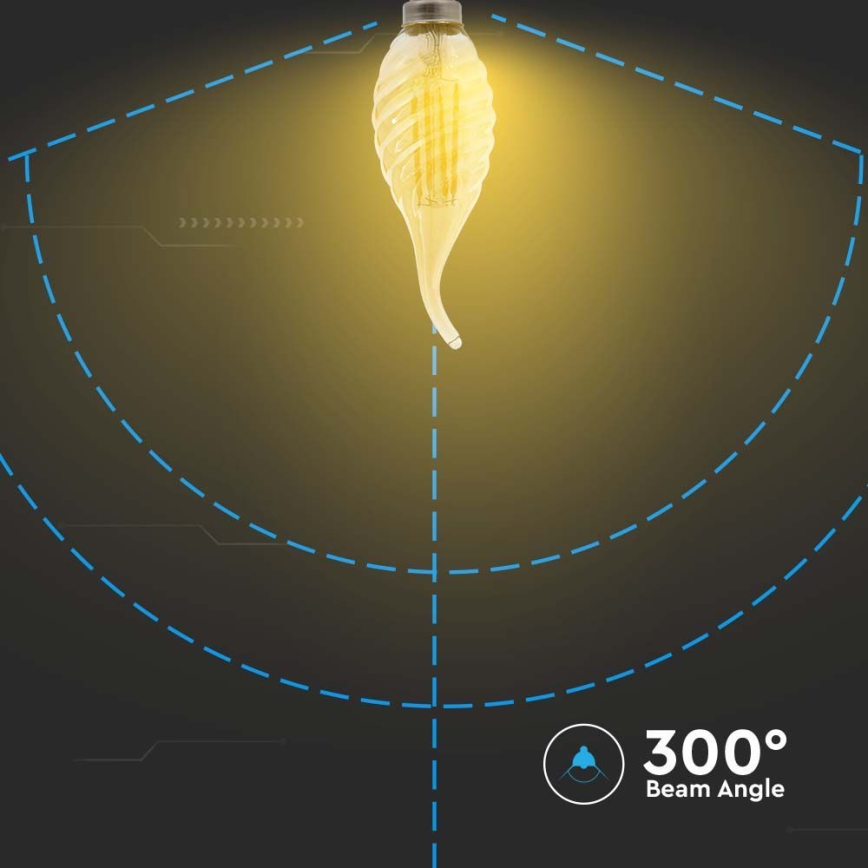LED Spuldze FILAMENT E14/4W/230V 2200K