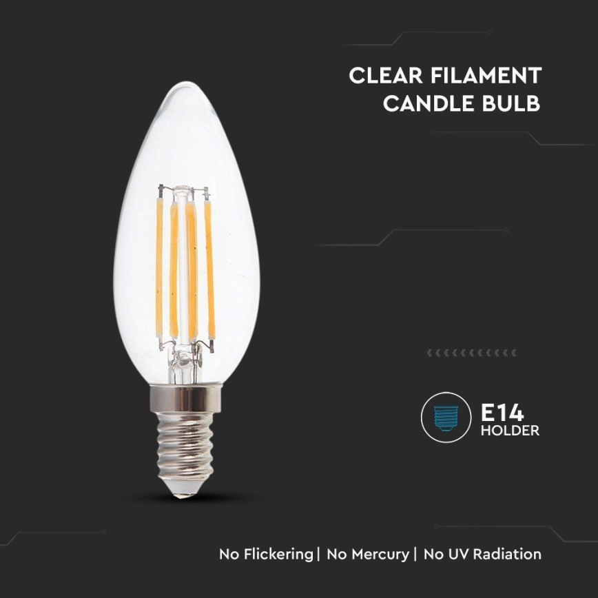 LED Spuldze FILAMENT E14/4W/230V 3000K