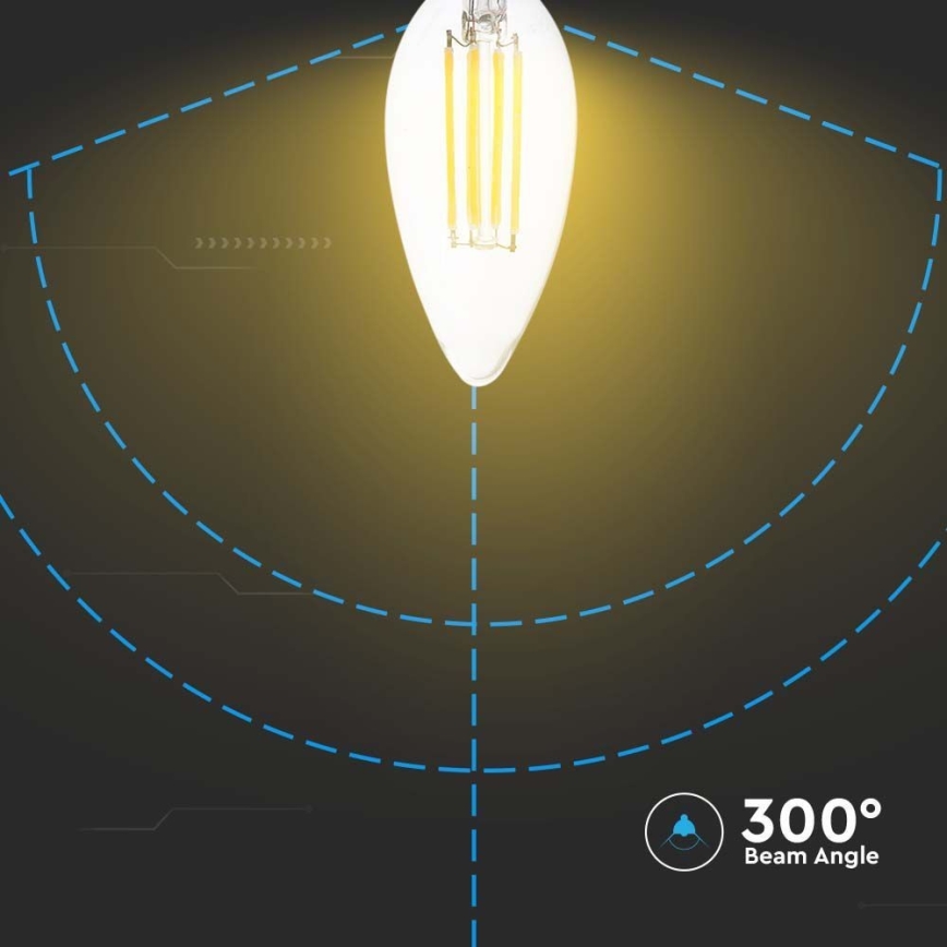 LED Spuldze FILAMENT E14/4W/230V 6500K