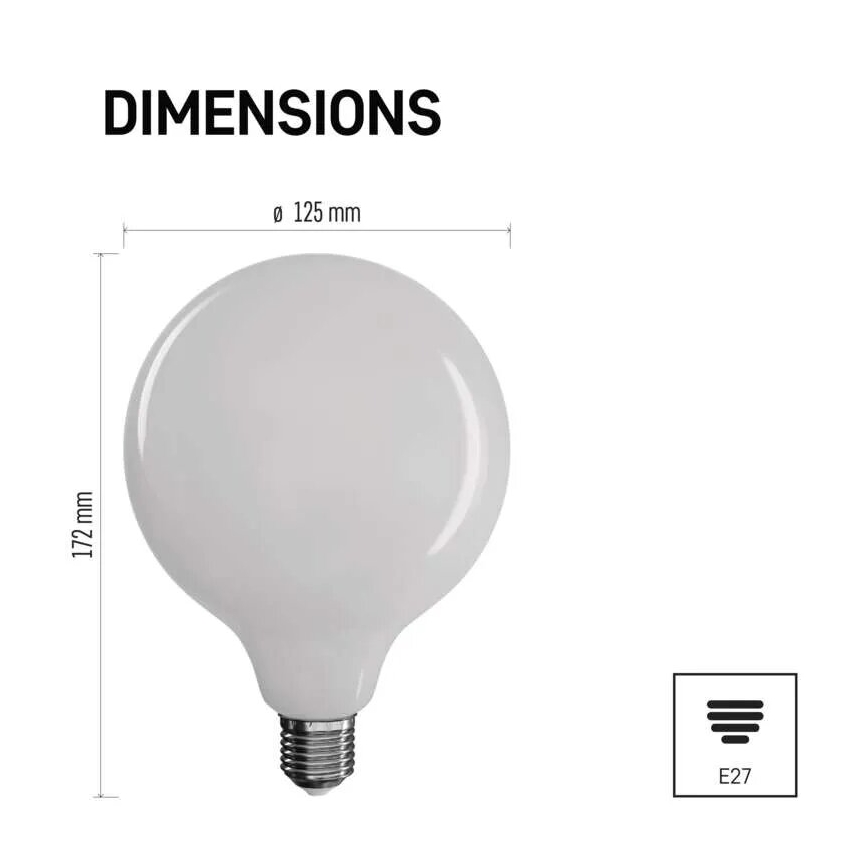 LED Spuldze FILAMENT E27/18W/230V 2700K