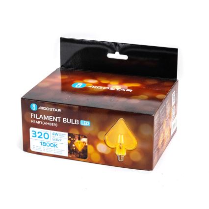 LED Spuldze FILAMENT E27/4W/230V 1800K sirds - Aigostar