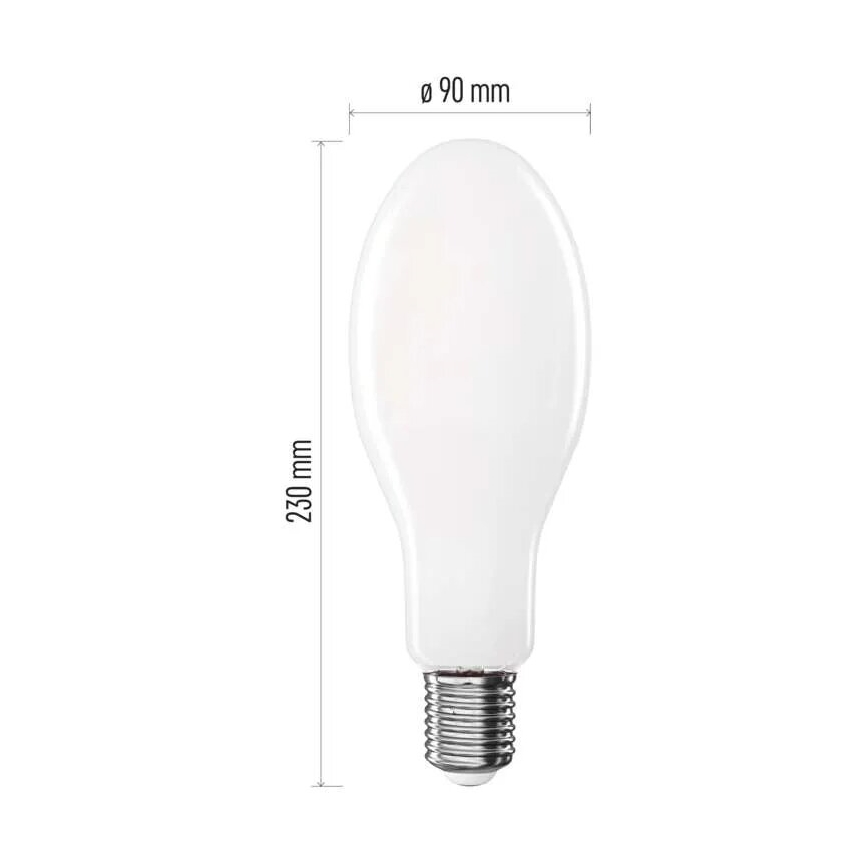 LED Spuldze FILAMENT ED90 E40/36W/230V 4000K 6000 lm