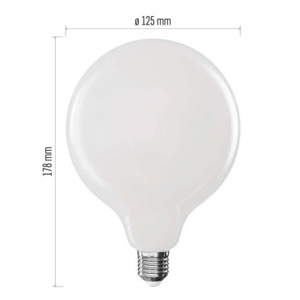 LED Spuldze FILAMENT G125 E27/18W/230V 4000K