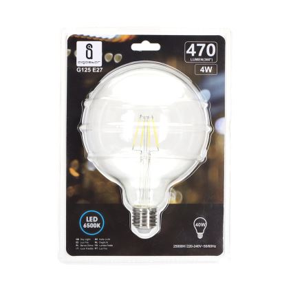 LED Spuldze FILAMENT G125 E27/4W/230V 6500K - Aigostar