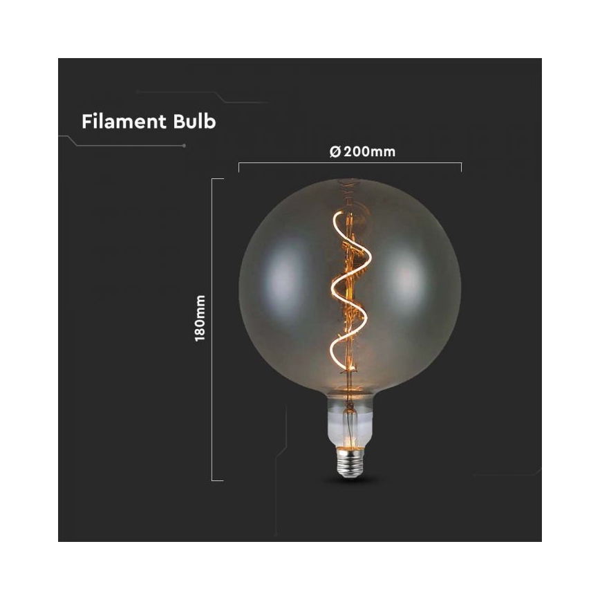 LED Spuldze FILAMENT G200 E27/4W/230V 2700K