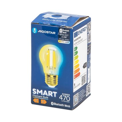 LED Spuldze FILAMENT G45 E27/4,5W/230V 2700-6500K - Aigostar