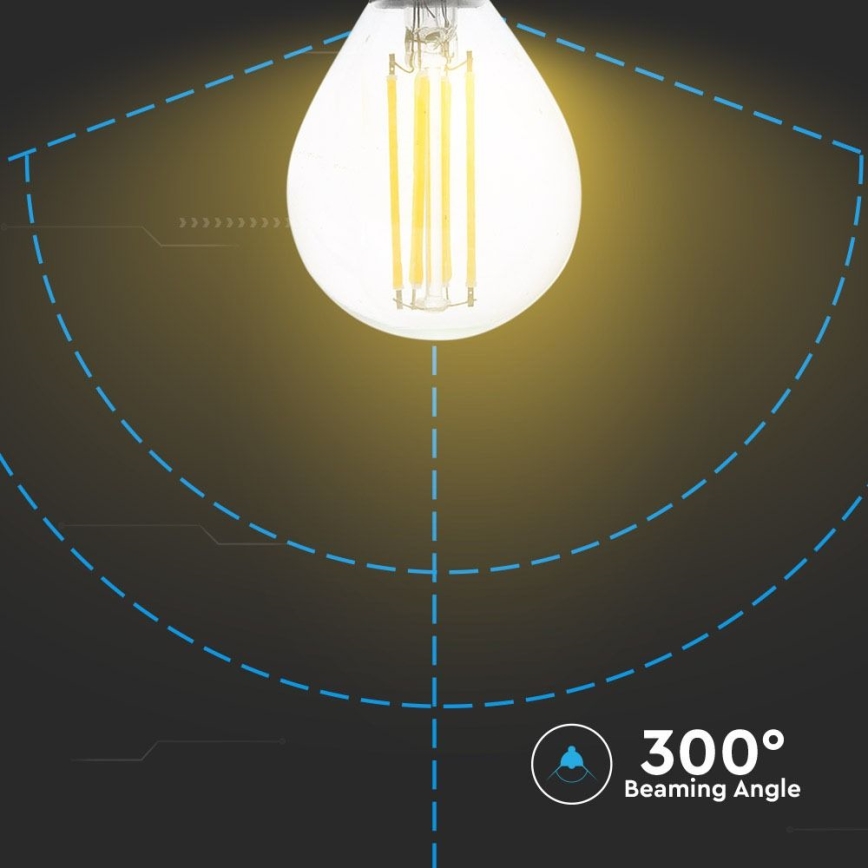 LED Spuldze FILAMENT P45 E14/4W/230V 4000K